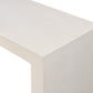 Parish Outdoor Console Table - White Concrete