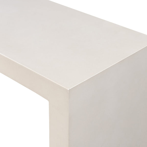 Parish Outdoor Console Table - White Concrete