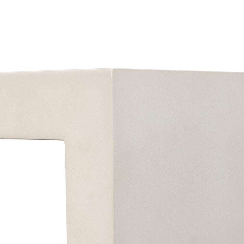 Parish Outdoor Console Table - White Concrete