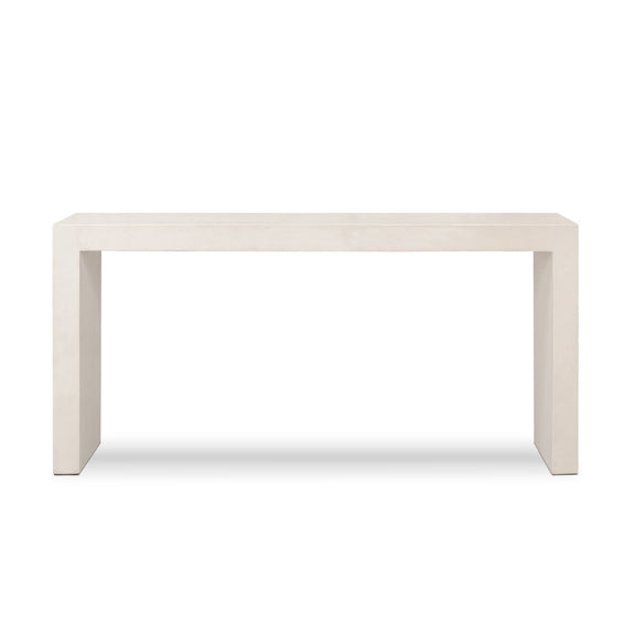 Parish Outdoor Console Table - White Concrete