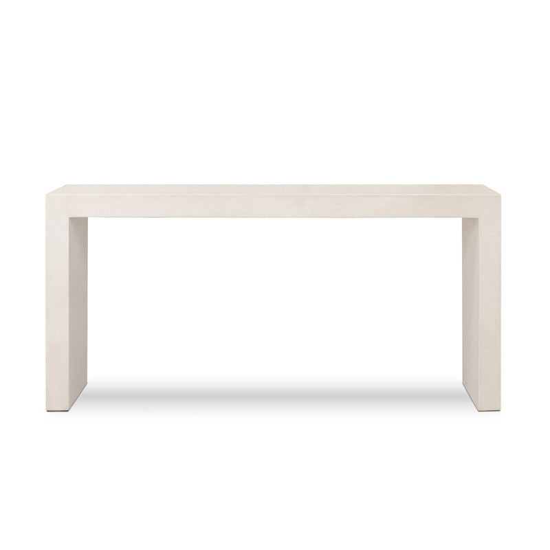 Parish Outdoor Console Table - White Concrete