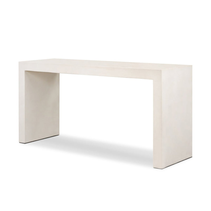 Parish Outdoor Console Table - White Concrete