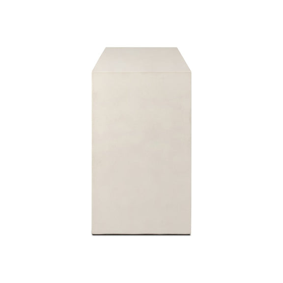 Parish Outdoor Console Table - White Concrete