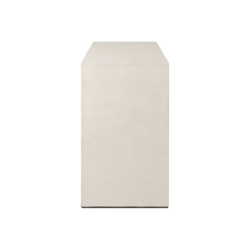Parish Outdoor Console Table - White Concrete