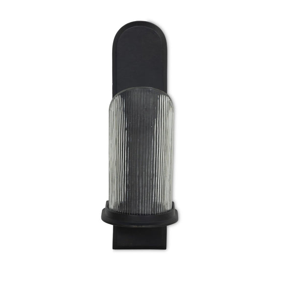 Elorie Wall Mounted Candle Holder Set - Black Antique