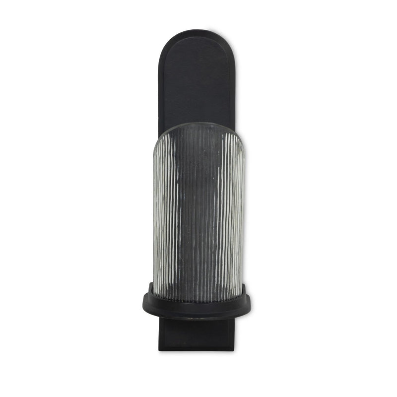 Elorie Wall Mounted Candle Holder Set - Black Antique