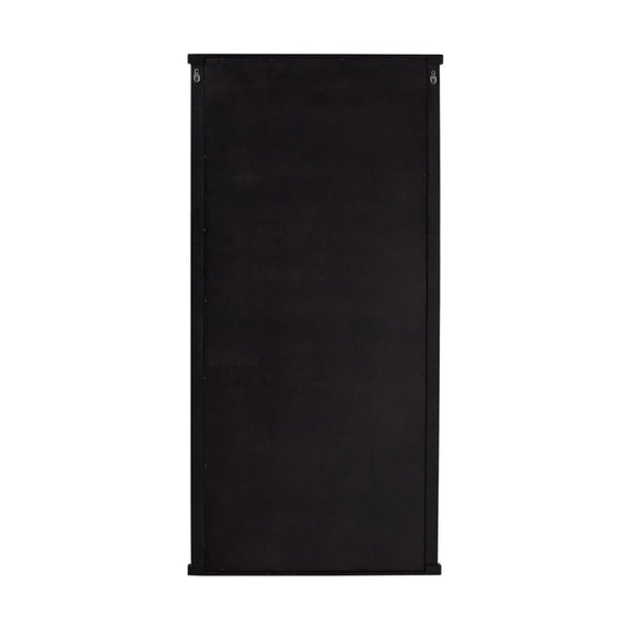 Cayman Mirror - Carved Black Mango