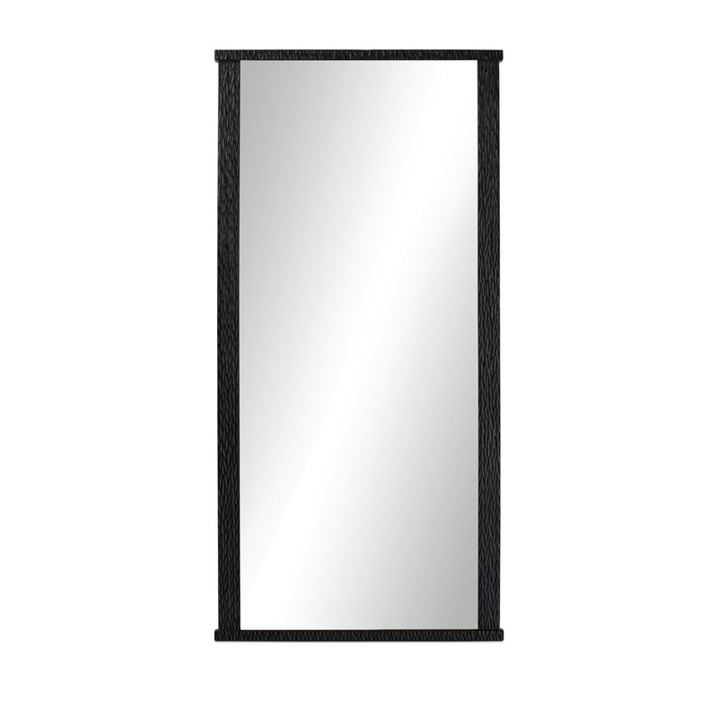 Cayman Mirror - Carved Black Mango