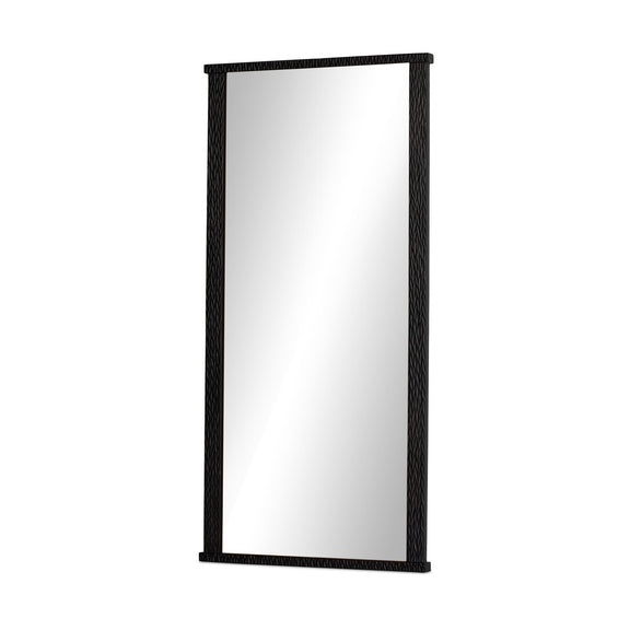 Cayman Mirror - Carved Black Mango