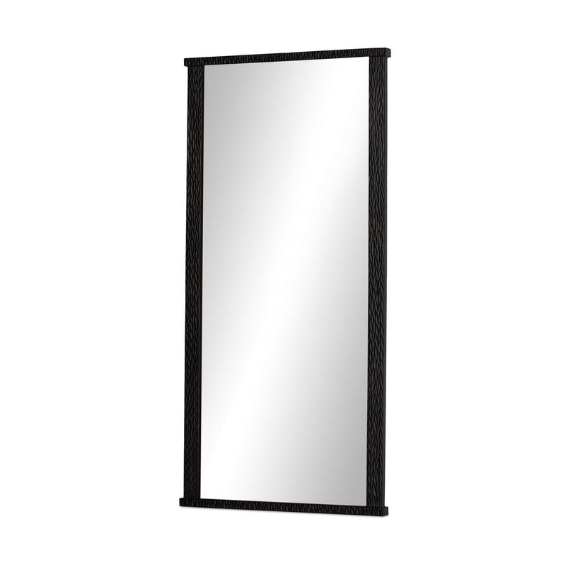 Cayman Mirror - Carved Black Mango