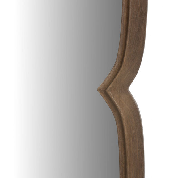 Floret Mirror - Cocoa Oak