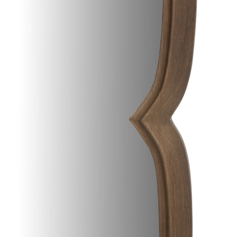 Floret Mirror - Cocoa Oak