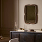 Floret Mirror - Cocoa Oak