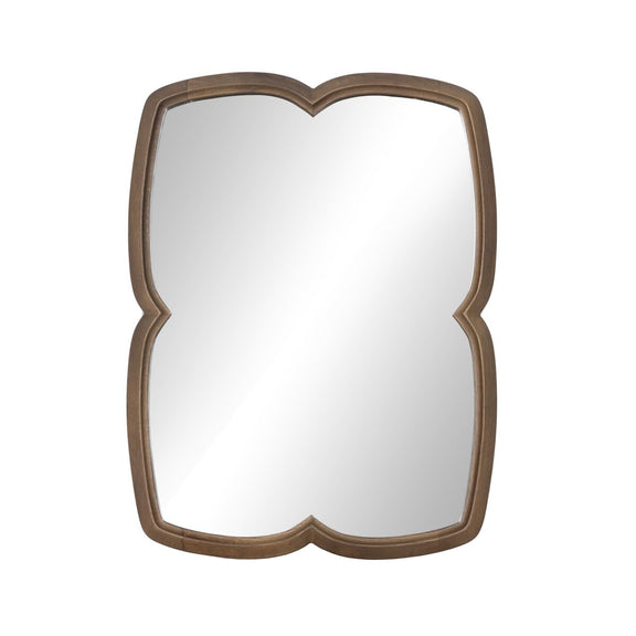 Floret Mirror - Cocoa Oak