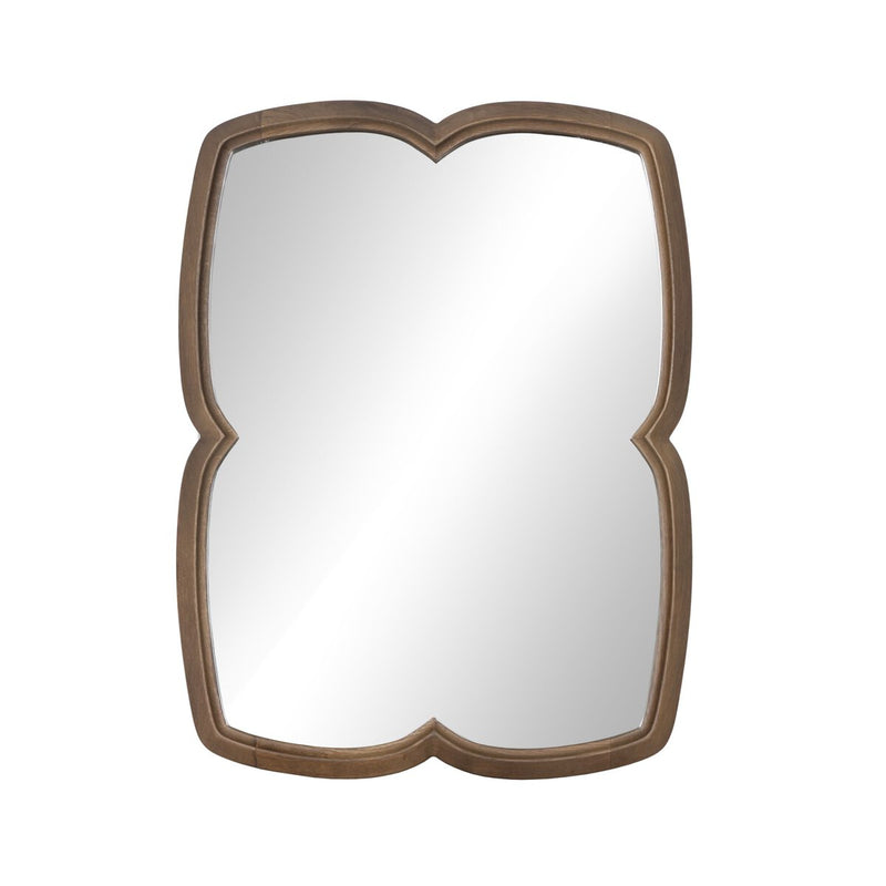 Floret Mirror - Cocoa Oak