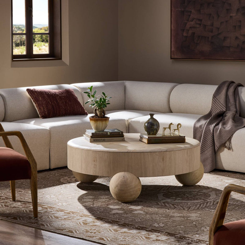 Raul Coffee Table - American White Oak Veneer