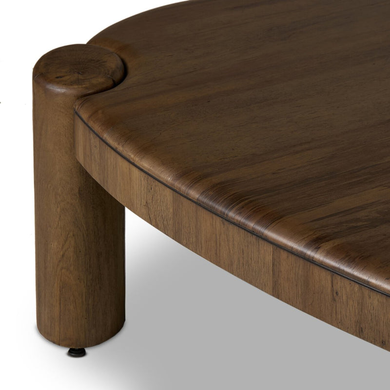 Kamira Oval Coffee Table - Dark Spalted Primavera