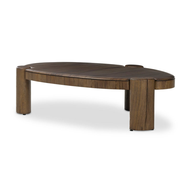 Kamira Oval Coffee Table - Dark Spalted Primavera
