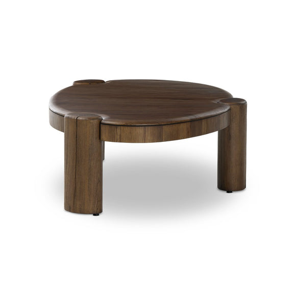Kamira Oval Coffee Table - Dark Spalted Primavera