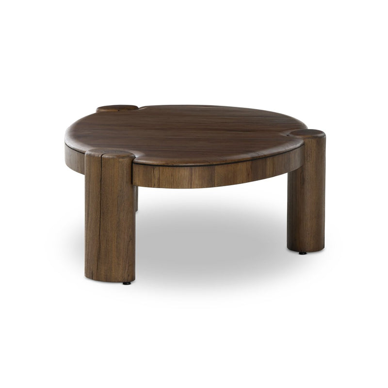 Kamira Oval Coffee Table - Dark Spalted Primavera