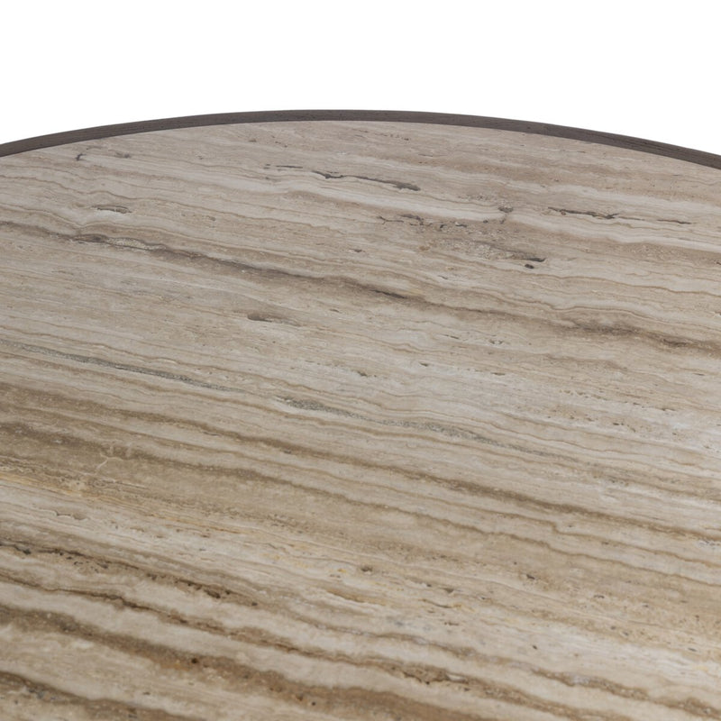 Bourne Dining Table - Light Beige Travertine