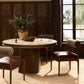 Bourne Dining Table - Light Beige Travertine