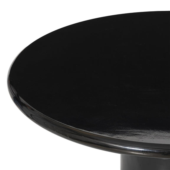 Manon Dining Table - Glossy Black Cast Aluminum