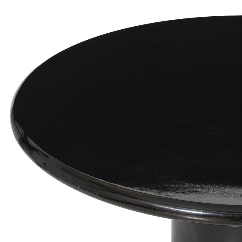 Manon Dining Table - Glossy Black Cast Aluminum
