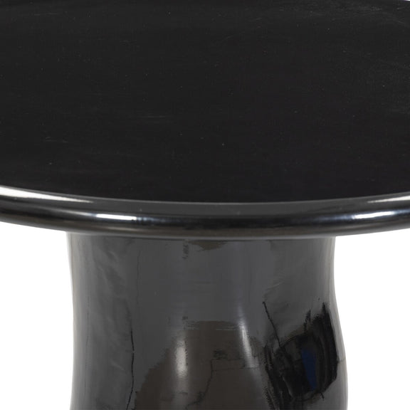 Manon Dining Table - Glossy Black Cast Aluminum