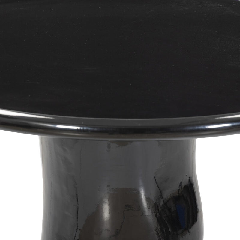 Manon Dining Table - Glossy Black Cast Aluminum