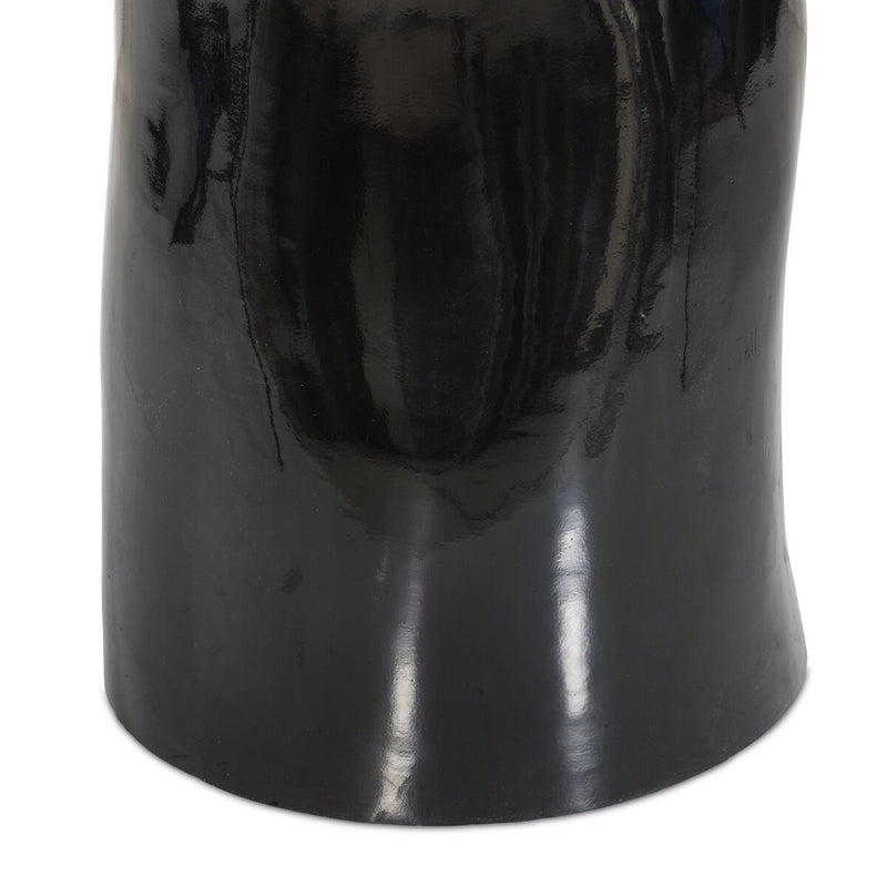 Manon Dining Table - Glossy Black Cast Aluminum