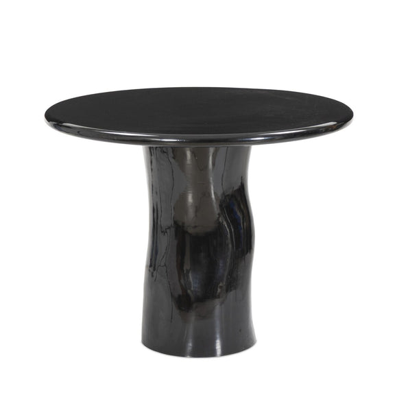 Manon Dining Table - Glossy Black Cast Aluminum