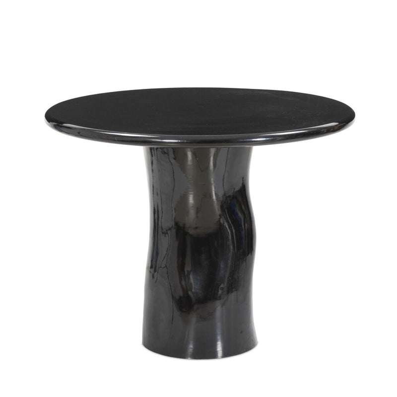 Manon Dining Table - Glossy Black Cast Aluminum