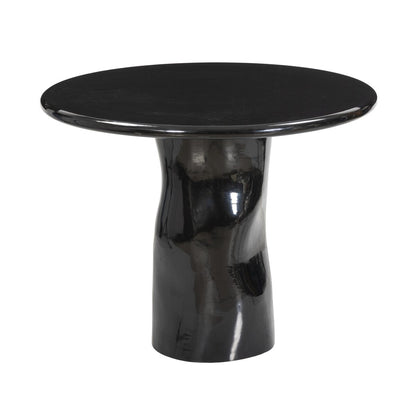 Manon Dining Table - Glossy Black Cast Aluminum