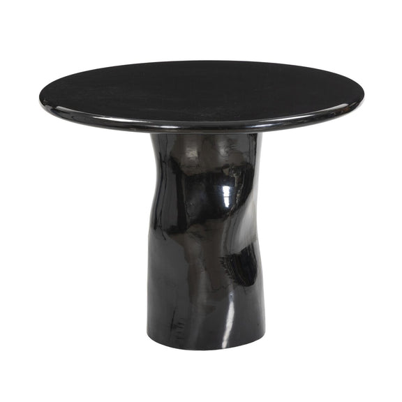 Manon Dining Table - Glossy Black Cast Aluminum