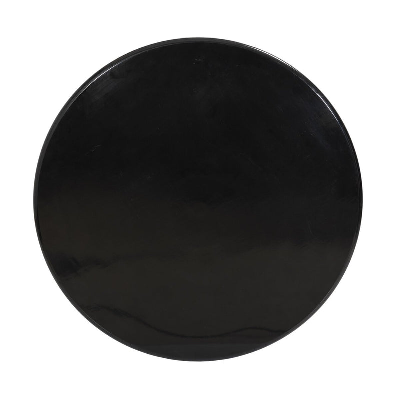Manon Dining Table - Glossy Black Cast Aluminum