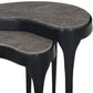 Shayla Nesting End Table - Warm Grey Marble