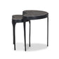 Shayla Nesting End Table - Warm Grey Marble