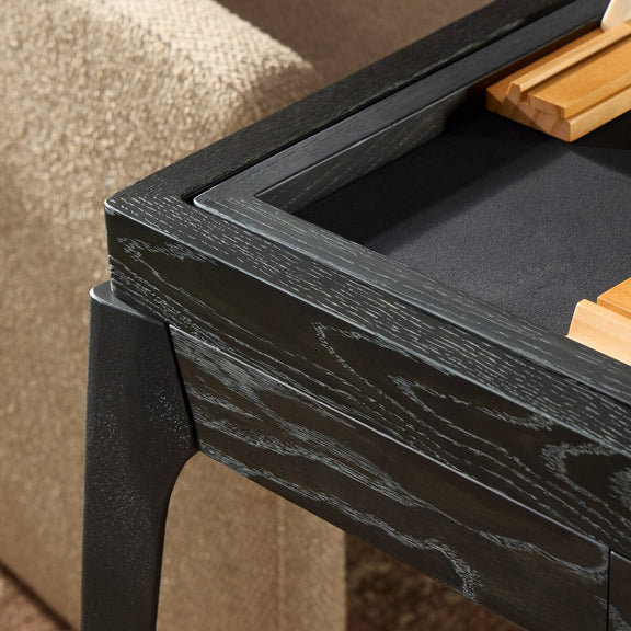 District Eight Mahjong Table - Ebonized Oak