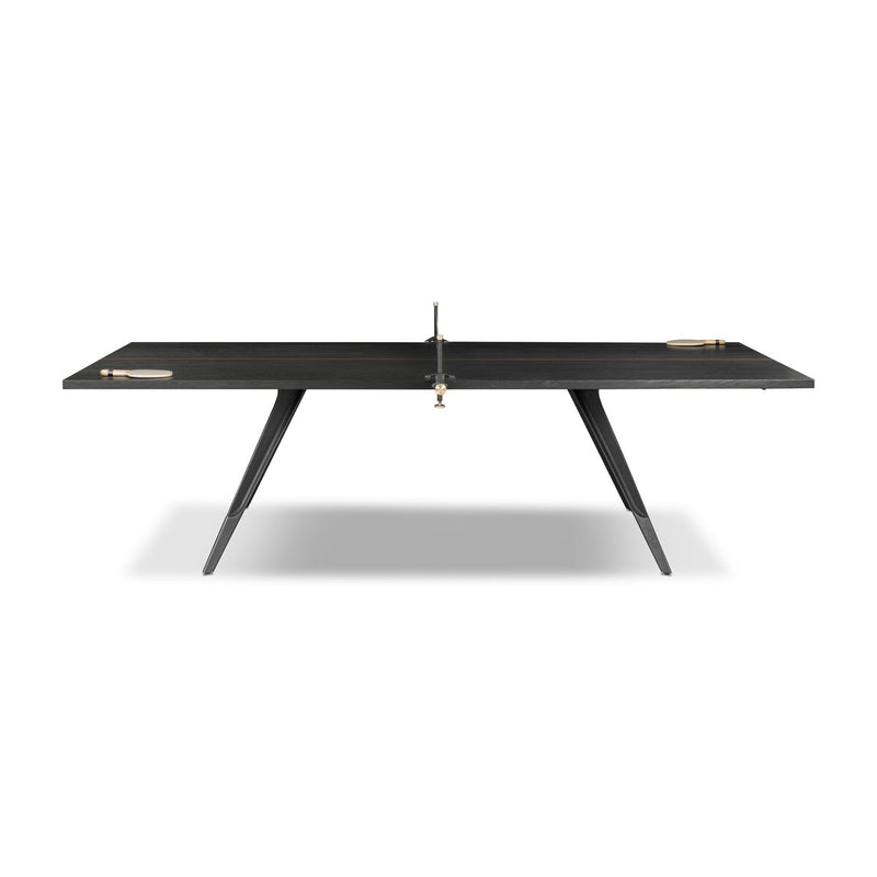 District Eight Ping Pong Table - Ebonized Oak Veneer