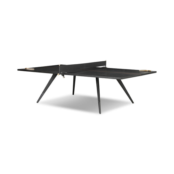 District Eight Ping Pong Table - Ebonized Oak Veneer
