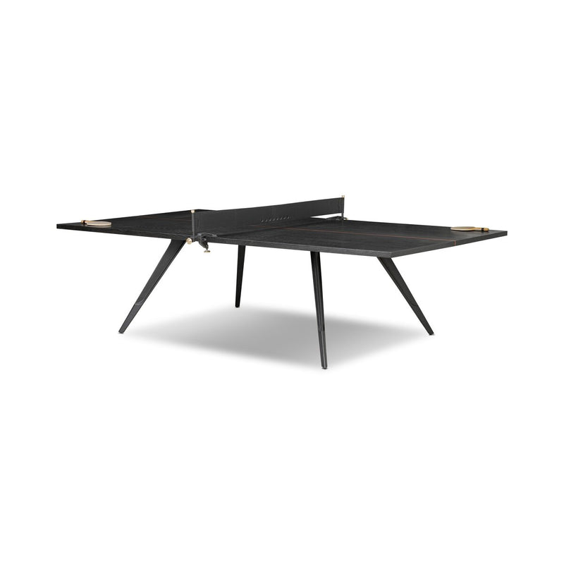 District Eight Ping Pong Table - Ebonized Oak Veneer
