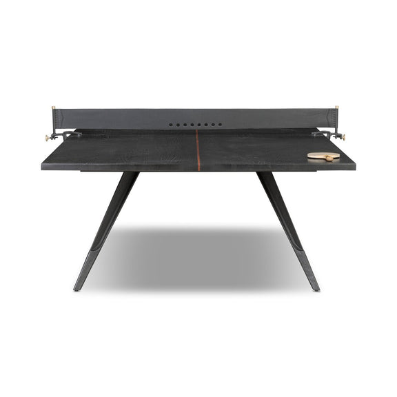 District Eight Ping Pong Table - Ebonized Oak Veneer