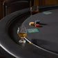 District Eight Poker Table - Ebonized Oak