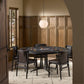 District Eight Poker Table - Ebonized Oak