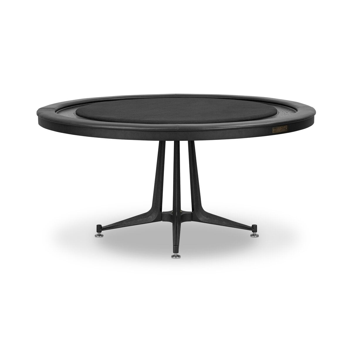 District Eight Poker Table - Ebonized Oak
