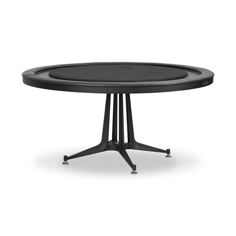 District Eight Poker Table - Ebonized Oak