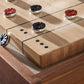 District Eight Large Shuffleboard Table - Smoked Oak