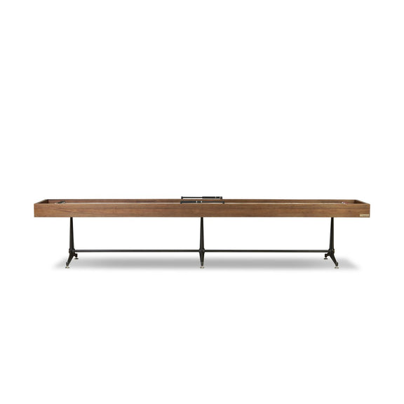 District Eight Large Shuffleboard Table - Smoked Oak