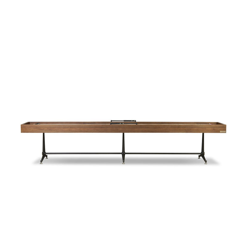 District Eight Large Shuffleboard Table - Smoked Oak